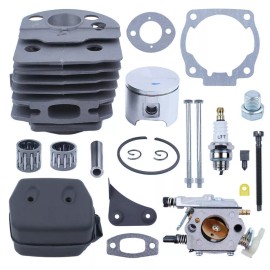 For Husqvarna 46mm Cylinder Piston Carburetor Muffler Kit For Husqvarna 55 51 Chainsaw Parts