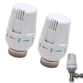2 Pcs Thermostatic Radiator Valve Head,Radiator Thermostat Valve Head Replacement Head,Radiator Valve Caps M30 X 1.5 Regulating Valves,forTemperature Control for Home Office Bedroom Trv Valve