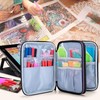 Luxja Double Layer Diamond Painting Kits Storage, Carrying Bag for
