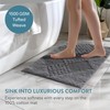 JEMIDI Bath Mat Made of 100% Cotton – Fluffy Bath