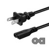 2 Prong AC Power Cord Compatible wtih Vizio D/E/M Series
