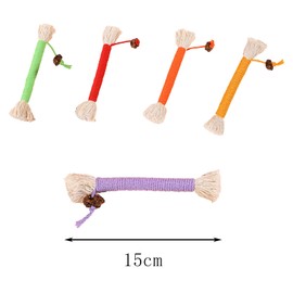 Cat Toy, Chewing Toy, Toothpaste, Bruxing Stick, Natural Safe, Chewing Stick, Cleaning Teeth, Tartar, Plaque, Harmless, Relieves Lack of Exercise, Obesity, Stress Relief (5.9 inches (15 cm), 5 Colors