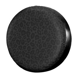 Dujiea Animal Leopard Print Spare Tire Cover, Universal Wheel Tire Cover Dust-Proof Tire Protectors for Trailer Rv Van SUV Truck Camper and Many Vehicle 14 15 16 17 Inch