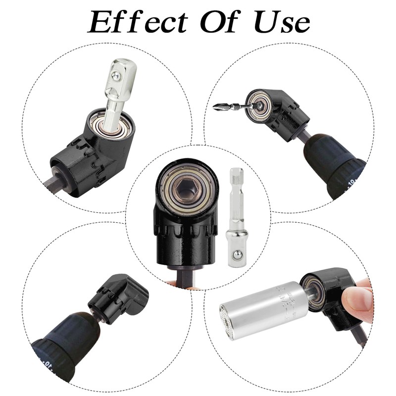105° Right Angle Drill Attachment (Black)