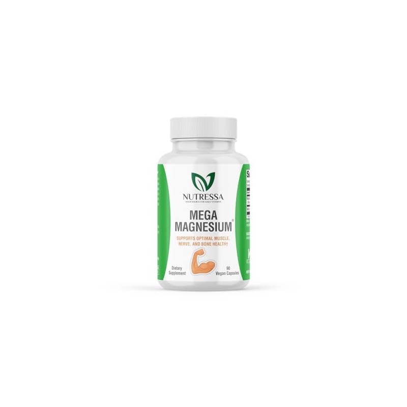 Nutressa® - Mega Magnesium Veg Caps (Glycinate, chelate, Orate)