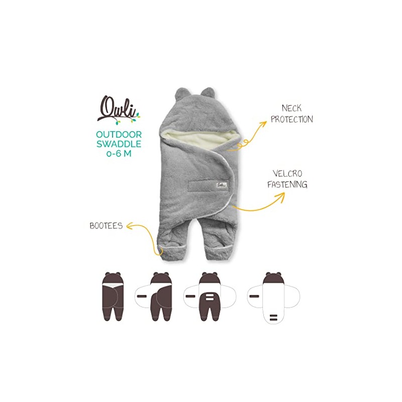 Owli Outdoor Swaddle (Grey)