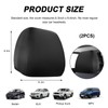 NYTKL 2 PCS Car Headrest Cover, Soft Stretchy Fabric Vehicle