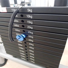 Gym Weight Stack Pin, Weight Stack Pen Magnetic Replacement Selection Locking Pin with Pull Rope, Weight Stack Strength Training Device Accessories for Gym Strength Training Fitness Equipment (Blue)