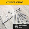 (4Sets) 1/2" x 6" Hex Head Lag Bolts, Heavy Duty