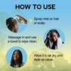 No-Water Braid Shampoo for Locs, Twists, Weaves - Rinse-Free, Dreadlock