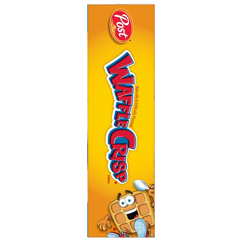 Waffle Crisp Breakfast Cereal, Sweetened Waffle Shaped Cereal, 20 OZ