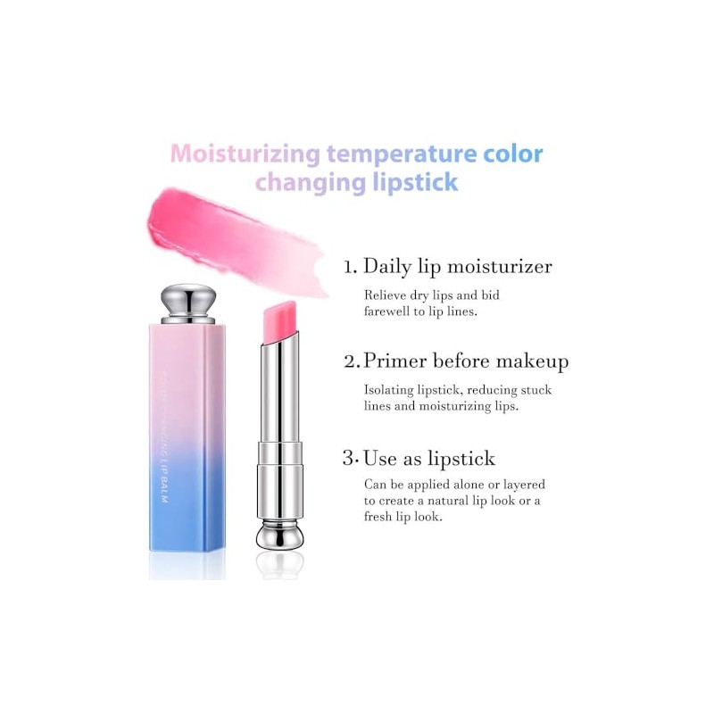 Bálsamo Labial que Cambia de Color, Labiales Mágicos que Cambian
