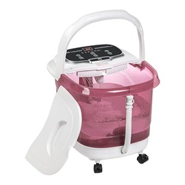 Foot Spa with Heat for Stress Relief, Feet Bath with Shower, Temperature Control, Timer and LED Display, Ideal for Wife Mother Mom Father Husband, Pink