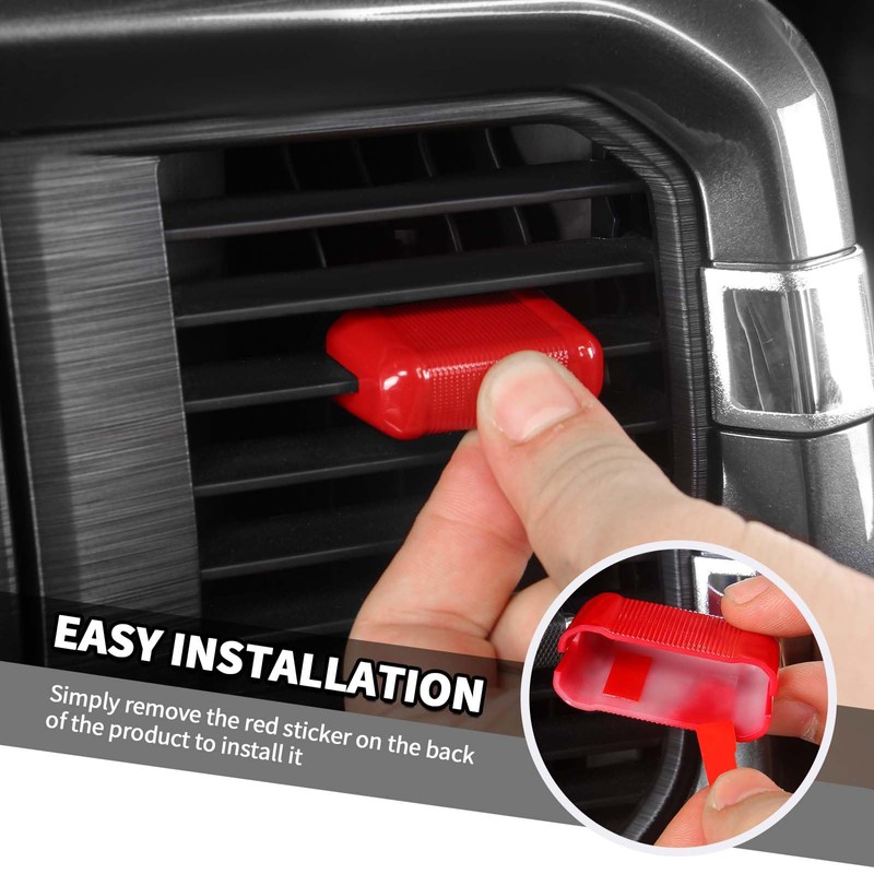 Jimen Compatible with Ford F150 2021-2024, 4PCS Center Console AC