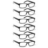 BIENCOOL 6 Pack Reading Glasses Traditional Frames for Men and