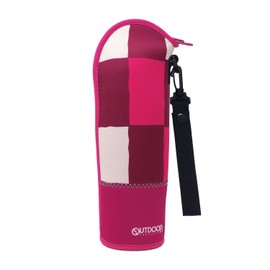 Outdoor Products 314-247 Bottle Cover, Water Bottle Case, Bordeaux & Pink, 16.9 fl oz (500 ml), For Plastic Bottles