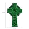 Cute-Patch 4pc Set Irish Clover Flag Green Cross Embroidered Iron