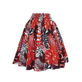 Aloha Outlet PAU Skirt - Lehua Black&Orchid