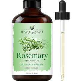 Handcraft Blends Handcraft Rosemary Essential Oil - Huge 4 OZ - 100% Pure & Natural â€“ Premium Therapeutic Grade with Premium Glass Dropper