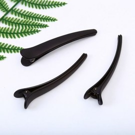 Large matte bangs salon clip side hair hair clip black updo banana ponytail pin half-up pin / 대형 무광 앞머리 미용실 집게 옆머리 헤어핀 블랙 올림 바나나 포니테일핀 반묶음핀