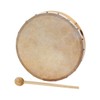 Betzold Music Tambourine Beater Wooden Frame Drum Natural Fur Hand