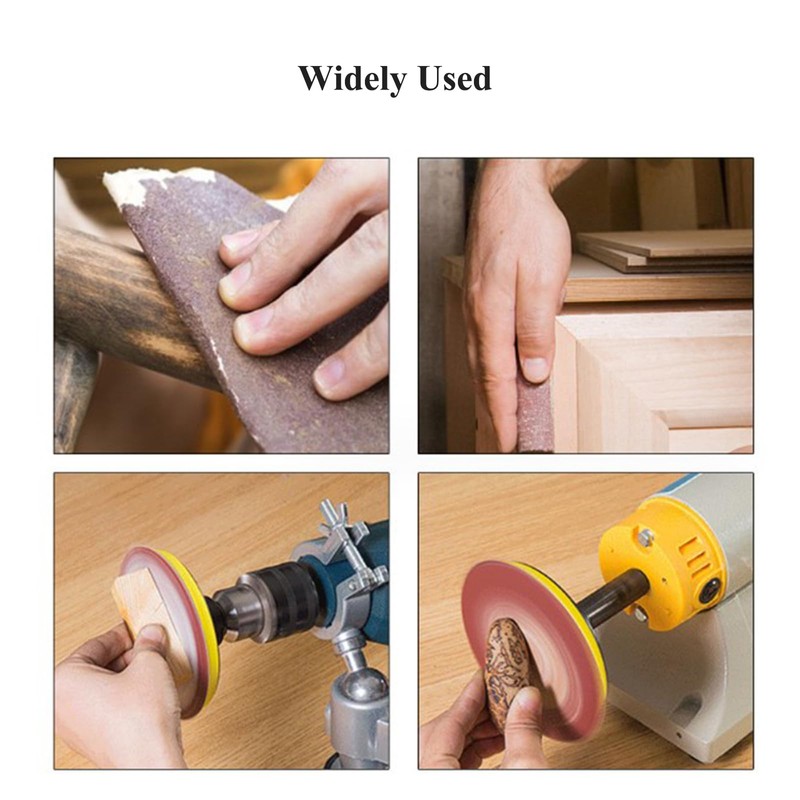 HOTCKB Pack of 30 Sandpaper 125 mm Velcro Round Eccentric