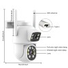 Christmas Gift Home Security Smart Night Vision Camera Pan 355°