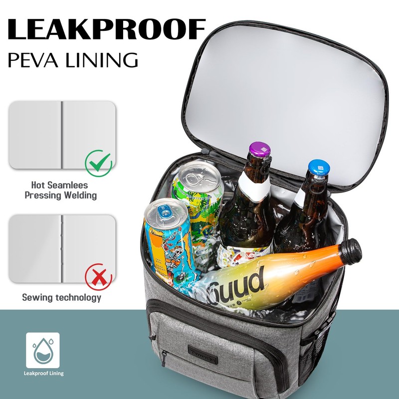 Tuwubi Cooler Backpack 42 Cans, Backpack Coolers Insulated Leak Proof