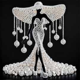 GXGLLPZBY 5D Goddess Diamond Painting Kits for Beginners, DIY Elegant Goddess Diamond Art Kits for Adult, Suitability Full Round Diamond Dot Gem Art Kits, Home Wall Decoration 13.78x13.78 Inches