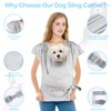 Dog Sling Carrier for Small Dogs, Front Handsfree Cat Sling