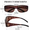 Peekaco Sunglasses Over Glasses for Women Men, Wrap Around Polarized