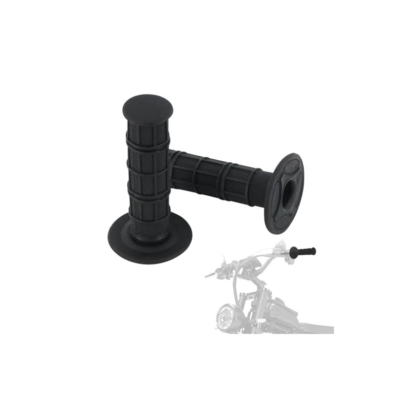 IUVWISN Q20 Handlebar Grips, 7/8" Rubber Handle Grips Compatible Fit