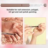 Oval & Flat UV Gel Nail Brush Rhinestone Handle Nail