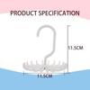 YAFIYGI Circular Tie Hanger Updated Twirl Tie Rack Adjustable Twirl
