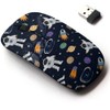 CJCBROES 2.4G Wireless Mouse with Cute Pattern Design for All