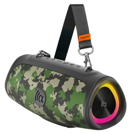 TAZATA Portable Bluetooth Speaker 60W RMS,90W Peak Loud Subwoofer Wireless Stereo with HD Sound,8H Playtime IPX7 Waterproof for Party cmaping Beach (CAMO-60W RMS/90W Peak)