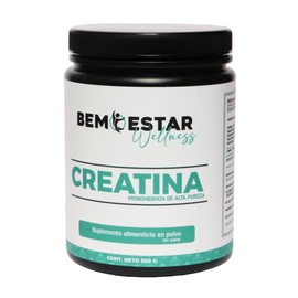 Bemestar Wellness | Creatina Monohidratada de Alta Pureza En Polvo Sin Sabor 500 g