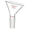 stonylab Glass Oblique Funnel, 60 Offset Borosilicate Glass Powder Funnel