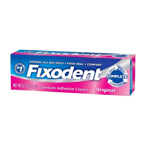 Fixodent Denture Adhesive Cream Original 0.75 oz (Pack of 3)