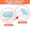 Dimeho 6 Pcs Small Pill Box Mini Pill Organizer Box