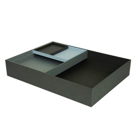 Nakabayashi Haconia HCN-TTLA4GY Sliding Tabletop Tray, A4, Set of 4 Trays