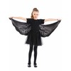 Seasons Angel Cape Wings for Girls, One Size (Black)