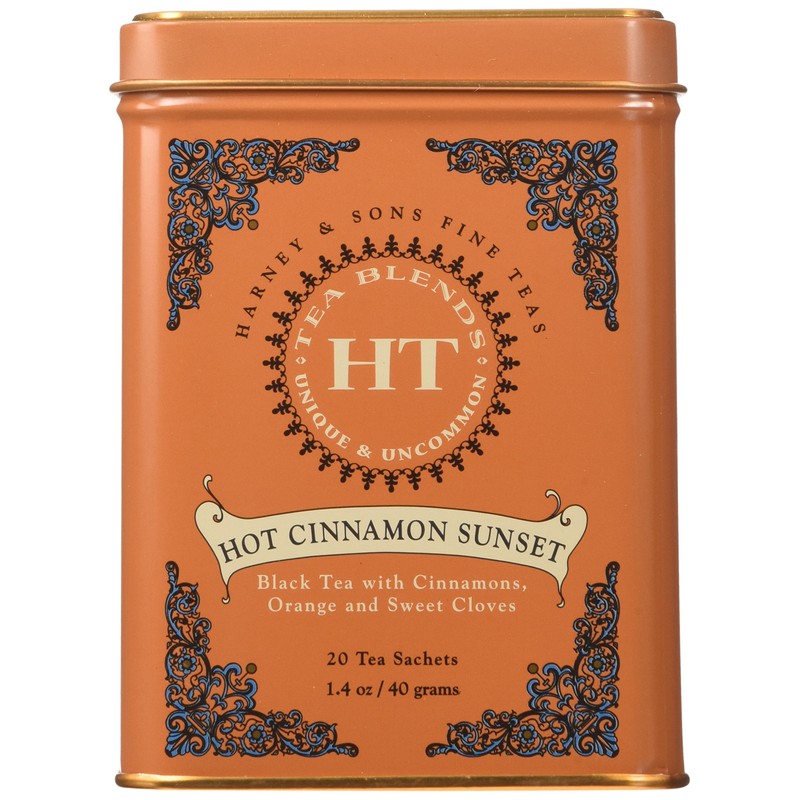 Harney & Sons Caffeinated Hot Cinnamon Sunset Black Tea with