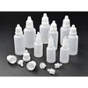50 Pieces Empty Refillable Clear Plastic Dropper Bottles Squeezable Sample