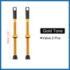 A ABSOPRO 2pcs Aluminum Alloy 80mm Bike Tubeless Valve Stems