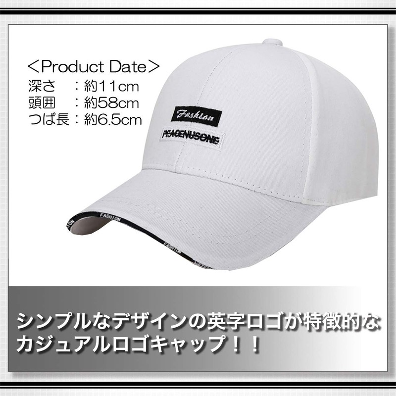 WHITE FANG CA304 Hat, Cap, Logo, Stylish, Simple, Brim Logo,