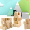 Enkrio ウッド キューブ 木製 積み木 立方体 木 ブロック 図形キューブ 100個セット