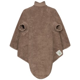 Little Casimir Large Bib "Boo to Throw Over for Baby and Toddler 6-36 Months. Sleeve Bib Made of Oeko-Tex Certified Cotton - Gift for Mothers of Boys or Girls, gray