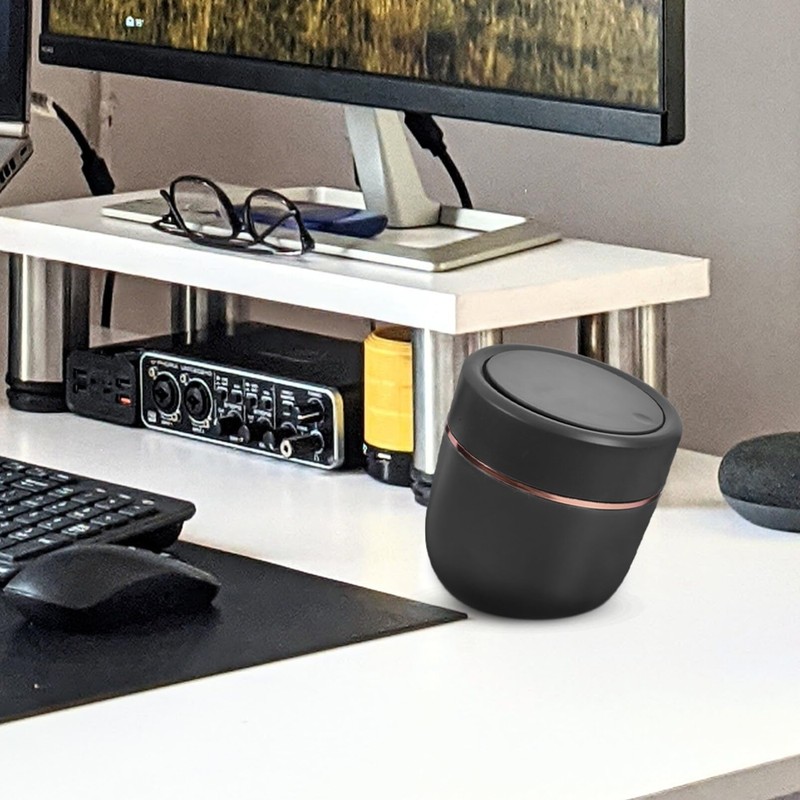 STOBOK Mini Trash Can with Lid,small Garbage Can Tiny Plastic