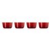 Le Creuset Set of 4 Mini Stoneware Moulds 100 ml